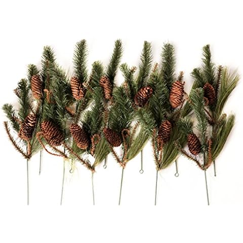 CraftMore Set of 12 Wild Wood Pine Picks Cover