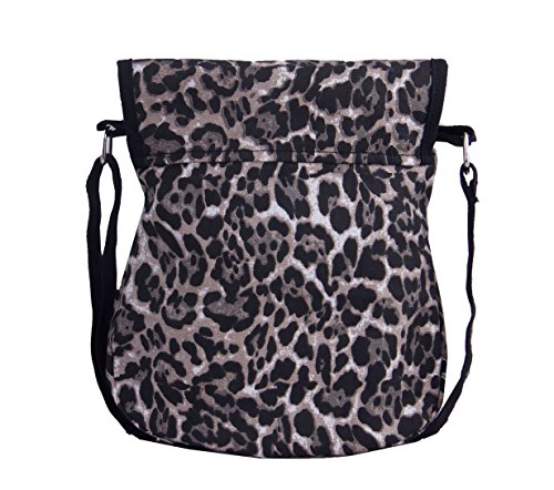 Image of Vivinkaa Animal Black Canvas Sling Bag for Women