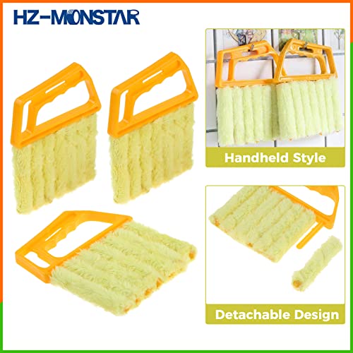 Image of 3Pcs Blind Cleaner Duster Tool, 7-Finger Dusting Tool for Window Venetian, Washable Mini Brush, Air Conditioner Handheld Mini Duster Brush for Wood Blinds Dust Dirt