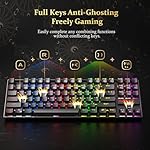 Redragon K552 Mechanical Gaming Keyboard, 87-Key Compact, LED Gaming Keyboard with Red Switches, Anti-Ghosting, Metal Frame for PC Gaming & Typing, Beginner-Friendly (Black) - Image 5