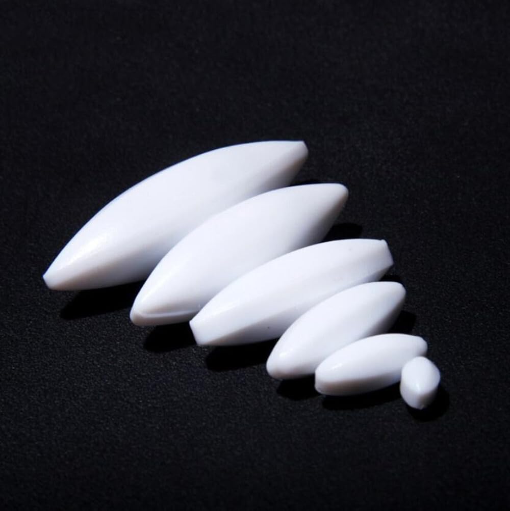 5Stück White Ptfe Rührstab Olive Geformt Mischstab Rührer Mixer Rührstäbe -16 * 50mm