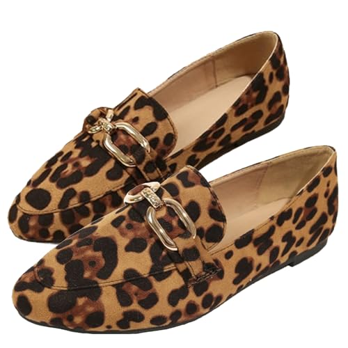 Imagen de Mocasines con estampado de leopardo para mujer
