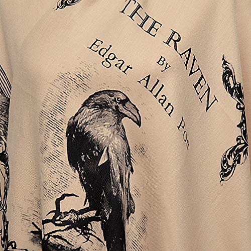 The Raven by Edgar Allan Poe Shawl Scarf Wrap2
