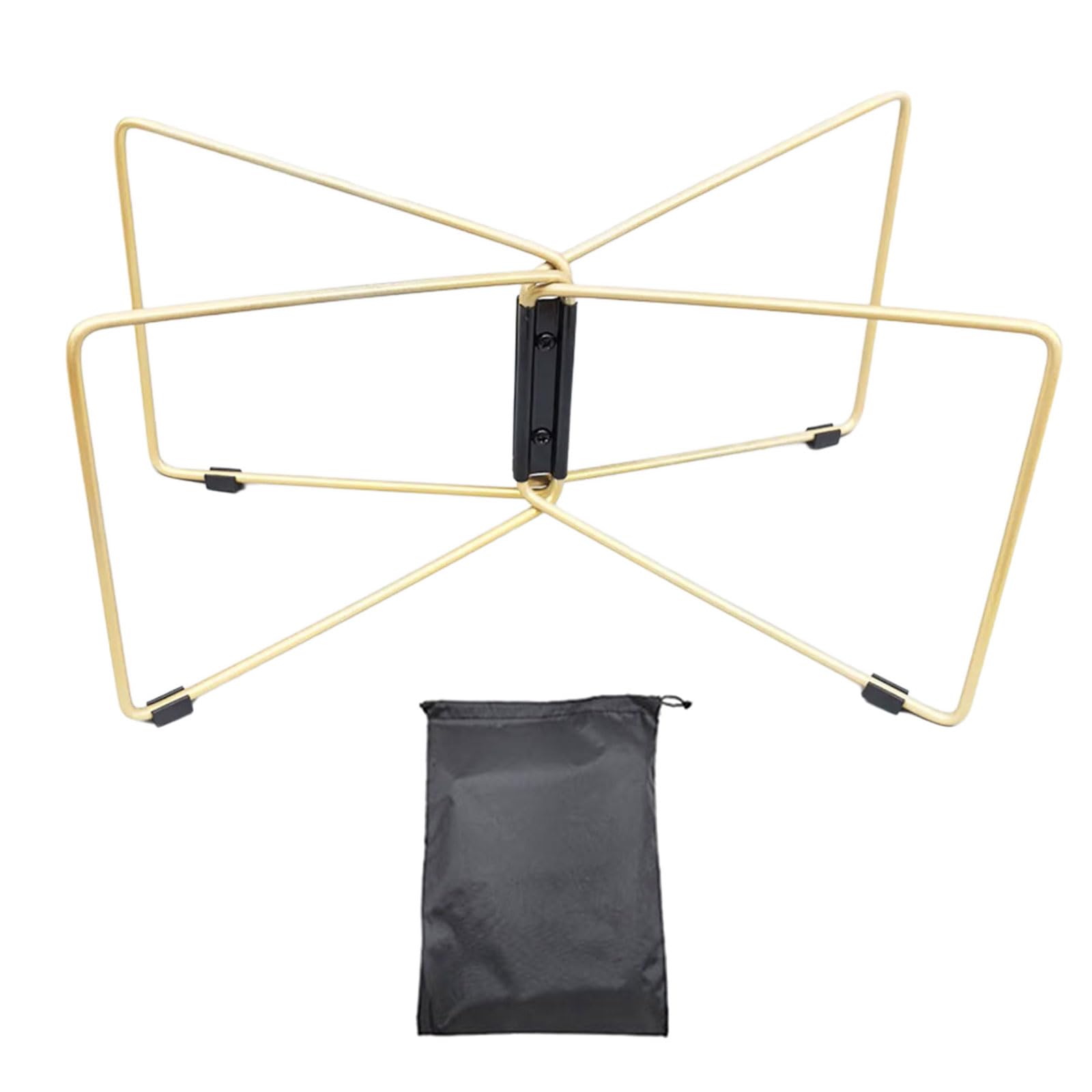 QIAOLIDA Folding Coolers Stand with Carry Bag Metal Luggage Rack Camping Foldable Metal Stand for Camping Hiking Cooking Picnics