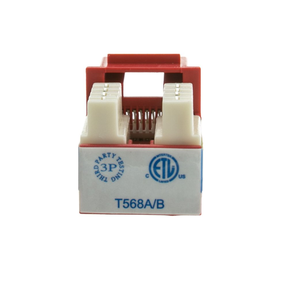 CableWholesale Gniazdo Keystone CAT-6, czerwone (326-120RD)