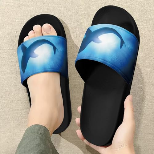 Image of Footwear for Mens Open Toe Athletic Sandals Anti-Slip Sole Slide Sandals Pillow House Flat Shoes Comfortable Slip On Slippers for Indoor & Outdoor