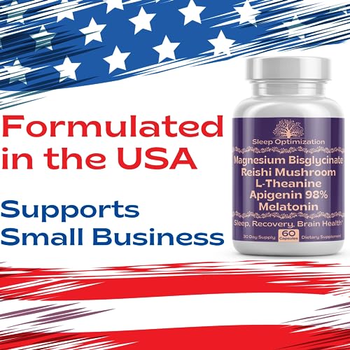 Magnesium Bisglycinate 500mg Reishi Mushroom 350mg L Theanine 300mg