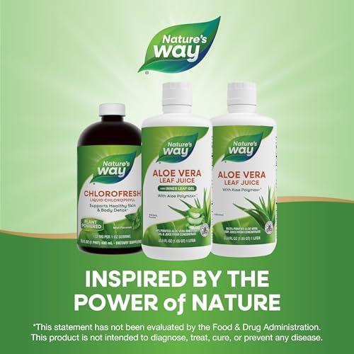 Nature's Way Aloe Vera Leaf Juice & Inner Leaf Gel, 33.8 Fl Oz - image 7
