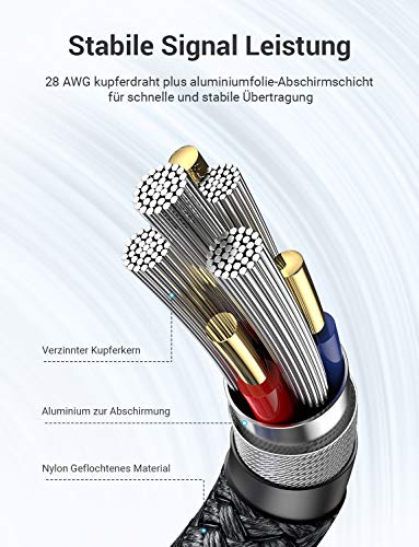 Image of AINOPE USB to USB Cable, 3.3FT*2Pack USB 3.0 A to A Male to Male Cable [Never Rupture] Double End Type A Cord for Data Transfer, Compatible with Hard Drive Enclosures, Laptop Cooler, KVM, DVD Player