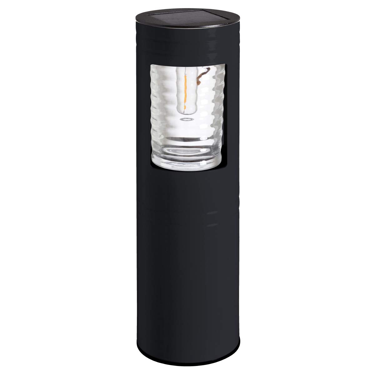 50cm Solar LED Metal Stake Post Bollard Outdoor Light | Garden Driveway Pathway