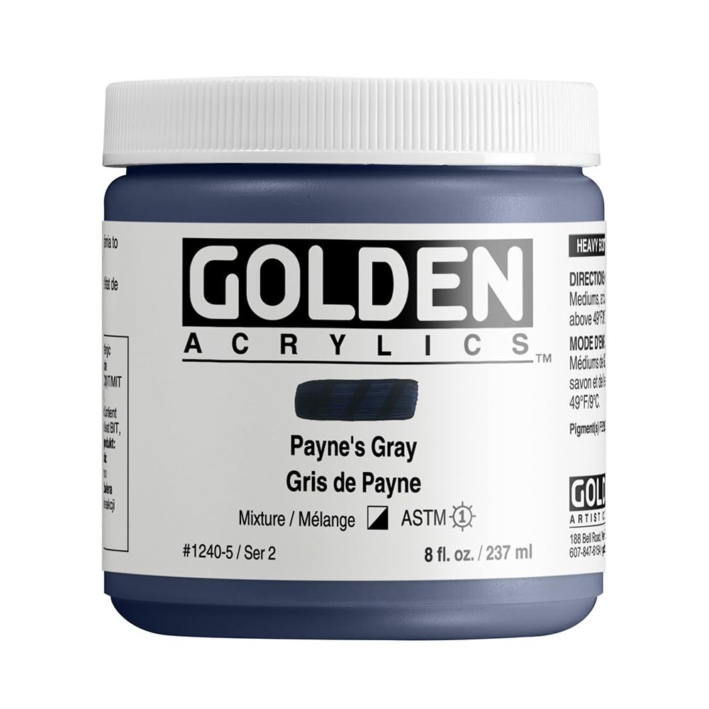 Golden Acrylique Gris de Payne pour peindre vos paysages de mer