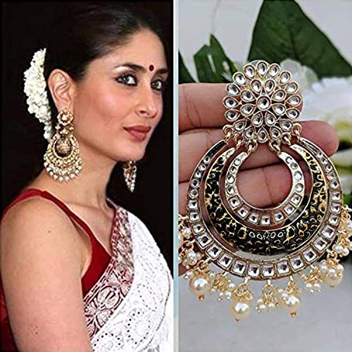 Image of Peora Traditional Indian Ethnic Earrings Jewellery Set Gift for Women Girls