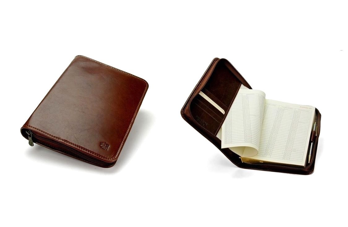 Le Arti Esclusiva Agenda GIORNALIERA in Pelle 17x23 CM Artigianale Nuova Made in Italy