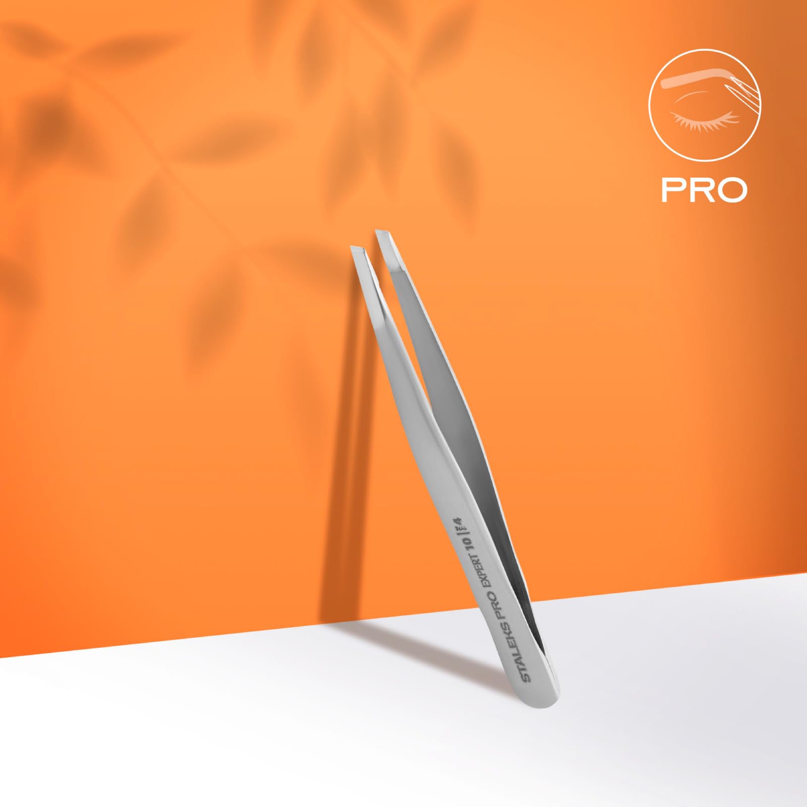 STALEKS PRO Odżywka do brwi Expert 10 typ 4, stal nierdzewna, srebrna, nowoczesna, pęseta do brwi