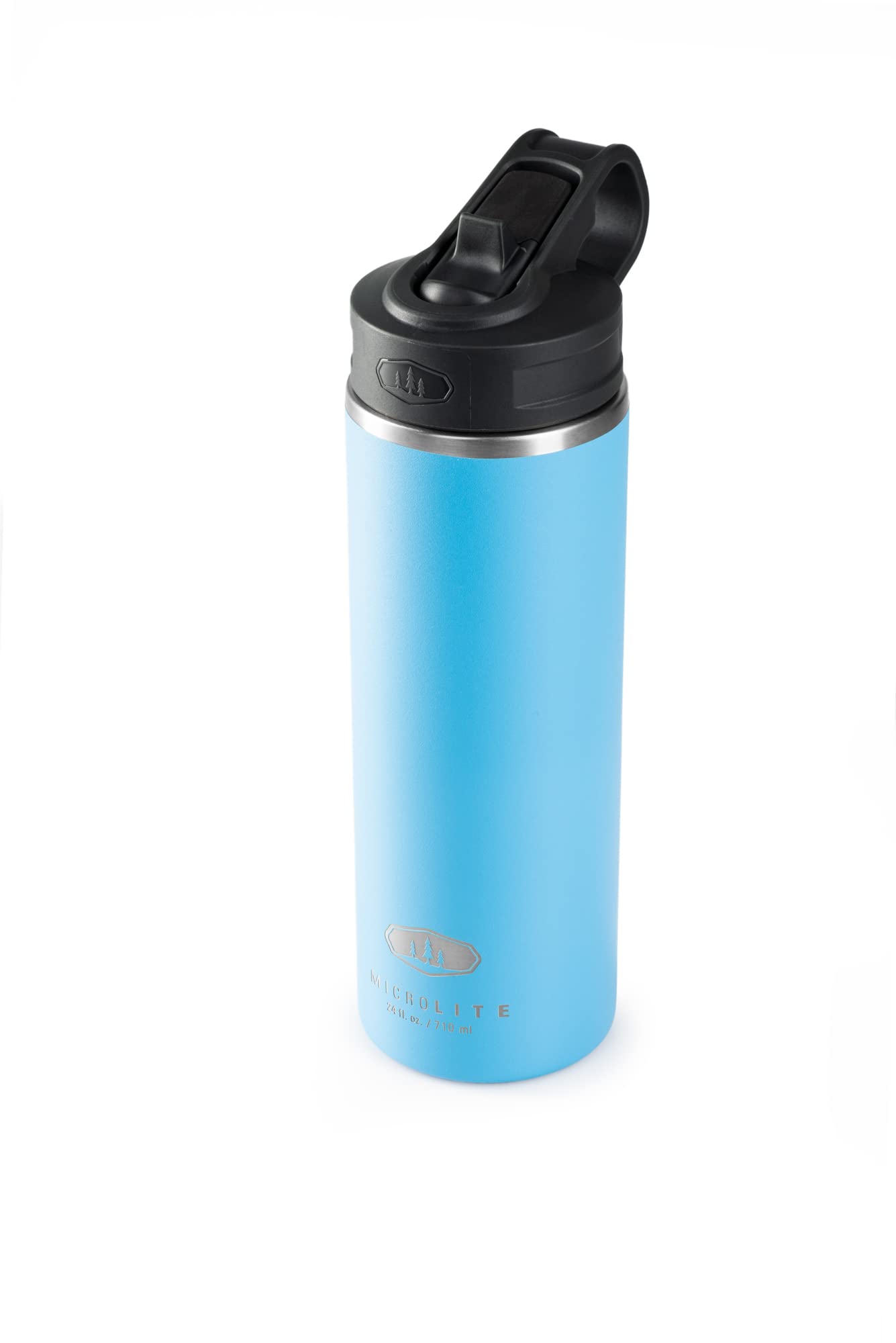 GSI Outdoors Microlite 710 Straw Top Bottle – 24 oz Vacuum Insulated  Stainless Steel, Leakproof Lightweight Trail Flask Sapphire