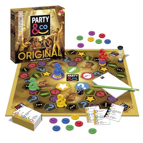 Diset - Party & Co. Original | Jogo de mesa para adultos, multiteste, divertido e por equipa, ideal para festas | 14 anos, jogos de mesa adultos da Party and Co.