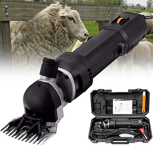 QQ HAO 1200W Electric Sheep Goat Shearing Clipper, 220V 13 Teeth 6