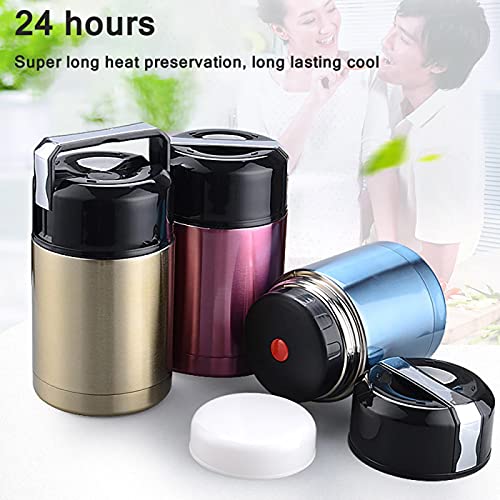 Draagbare Thermos Cup RVS Vacuüm Flask, Stoofbeker, Stoofpot, Student'S Geïsoleerde Lunch Box, Wordt geleverd met een… - Image 7