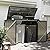 Jolydale 79 Cu. Ft Premium Storage Shed 3.3 x 5.6 FT Outside Metal Trash Shed Waterproof Outside Storage with Lid Chain Storage Trash Can Weeding Tools, for Garden, Backyard, Patio (Black)