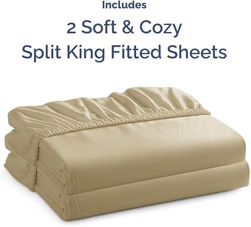 Miniatura 4 de CGK Unlimited - Sábana bajera ajustable, se adapta a colchones de hasta 16 pulgadas, extrasuave, sin arrugas, transpirable, para mujeres, hombres,