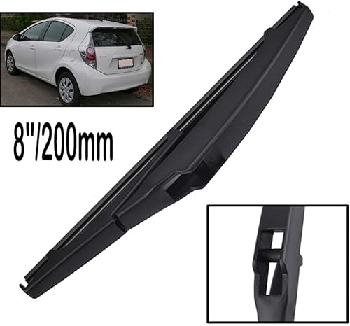 Miniatura 4 de Juego de 3 limpiaparabrisas delantero y trasero compatible con Toyota Prius C 2012-2021 limpiaparabrisas de 26 + 16 + 8 pulgadas