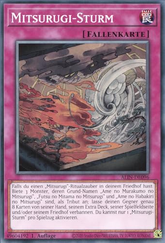 Mitsurugi-Sturm ALIN-DE096 Common Deutsch Boosterfrisch 1. Auflage - Alliance Insight - mit ReCollectibles-Versandschutz - für Yu-Gi-Oh!