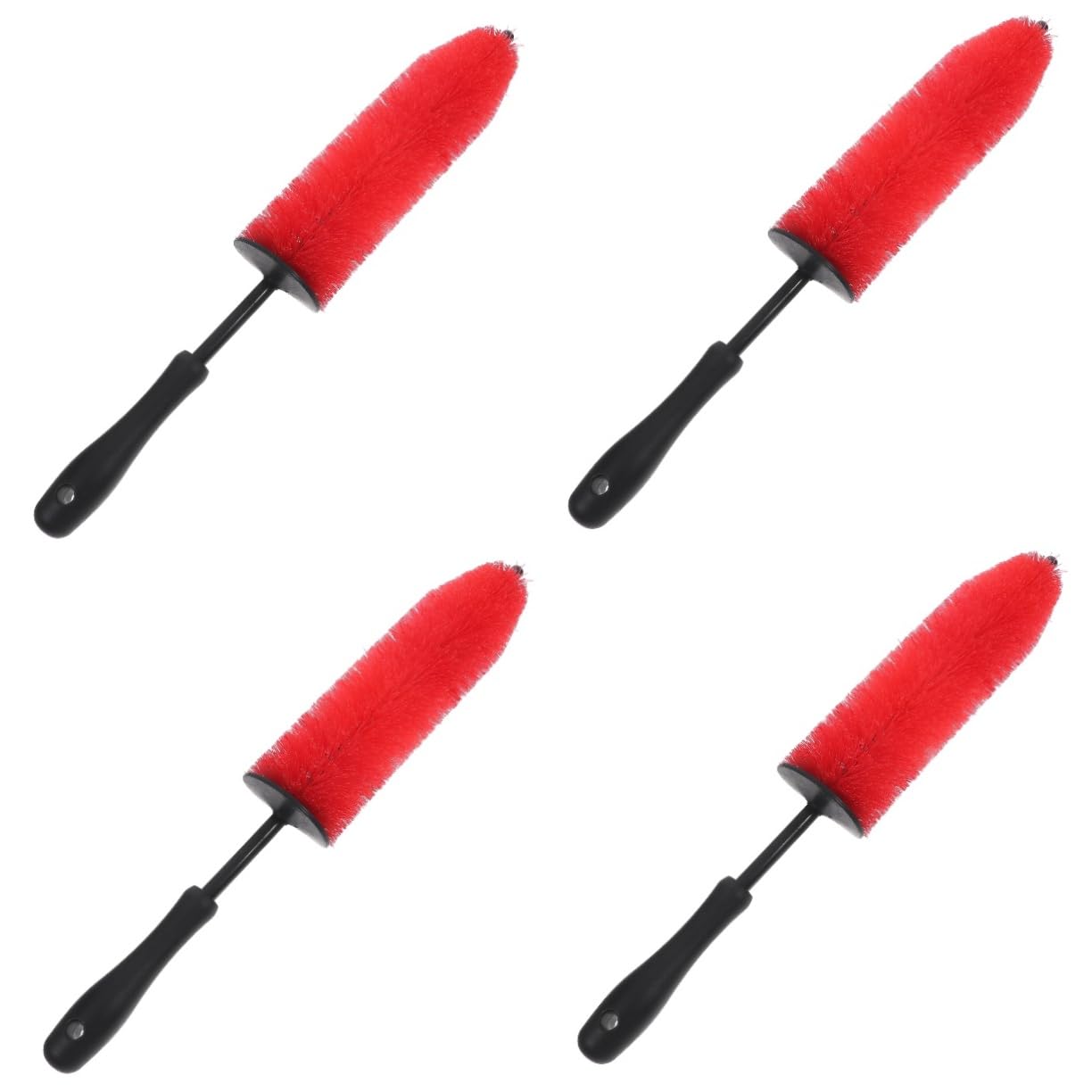iplusmile 4stücke Car Wheel Rim Brush Ergonomische Felgenbürste Für Gründliche Auto-Reinigung Vielseitig Einsetzbar Für Felgen Und Detailbereiche Komfortabler Griff Für Effektive