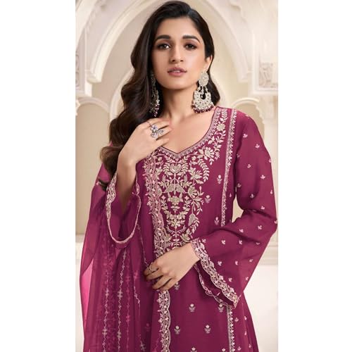 Image of Indian Designer Shalwar Kameez Suits Ready to Wear Pakistani Palazzo Dresses