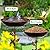 Restorgan Bird Bath for Garden, 32In Metal Vintage Freestanding Birdbaths & Supports, Upgraded 5-prong base, Bird Baths Bowl with bird and leaf for Outdoors Garden Patio Yard Lawn Decor