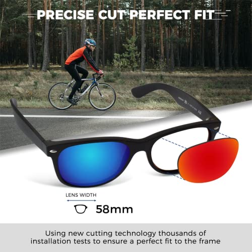 Polarized Replacement Lenses for Ray-Ban New Wayfarer RB2132 58mm Sunglasses - Options2