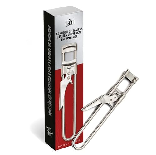 Abridor de Tampas Potes Universal em Aço Inox 1