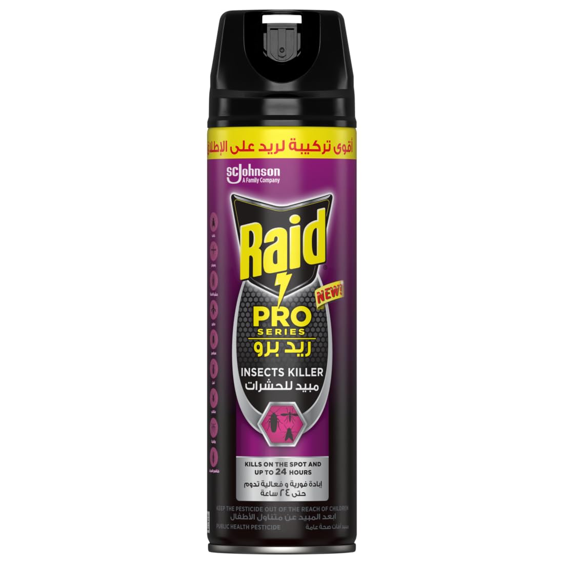 Raid PRO Multi Insect Killer Spray for Home- Powerful Formula Against Roaches, Mosquitoes, Flies, Ants & Beetles - Long-Lasting Protection up to 24 Hours - 300ml