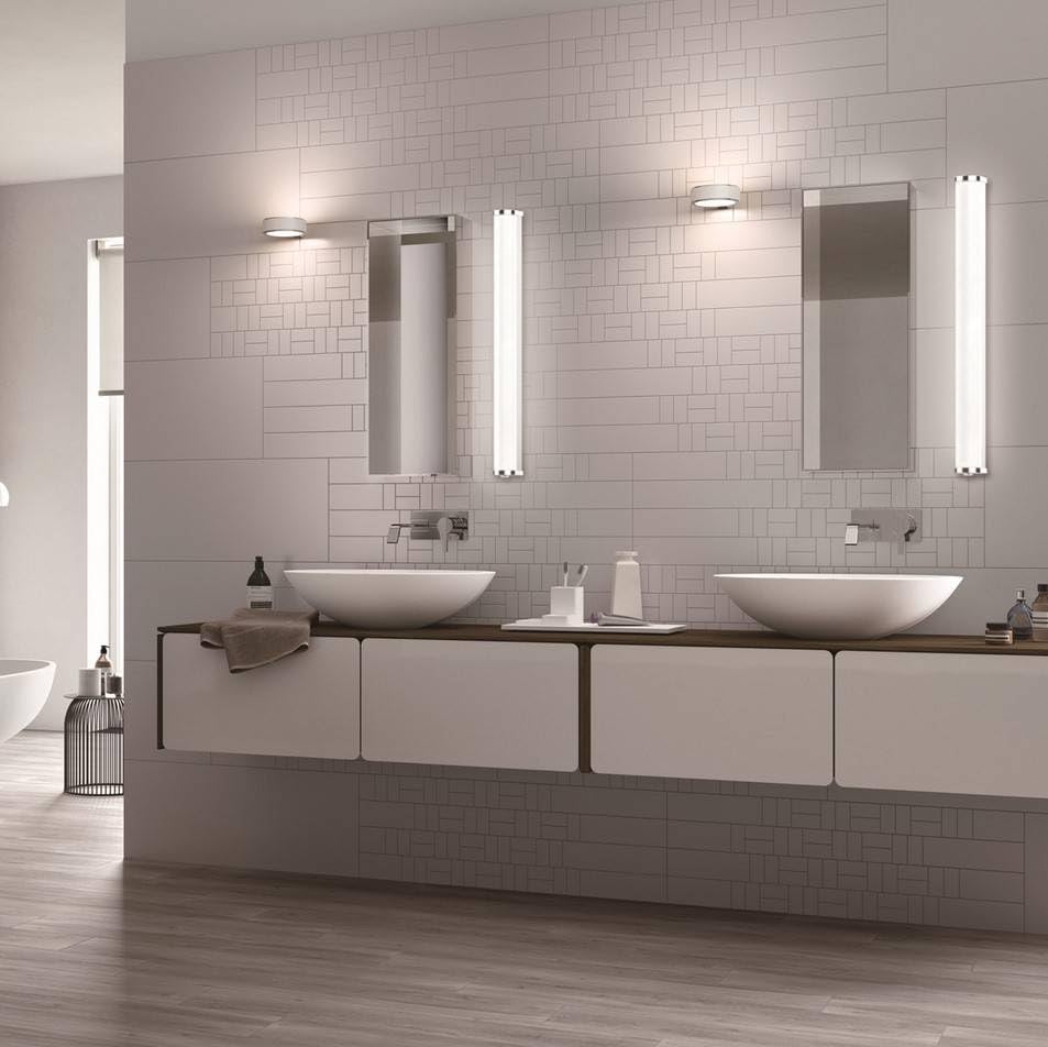 BARCELONA LED - Aplique de Baño LED 15W 60cm– Luz Blanca Neutra, 1200lm, IP44 Resistente al Agua – Iluminación Moderna y Eficiente para Espejo de Baño, Mueble o Pared