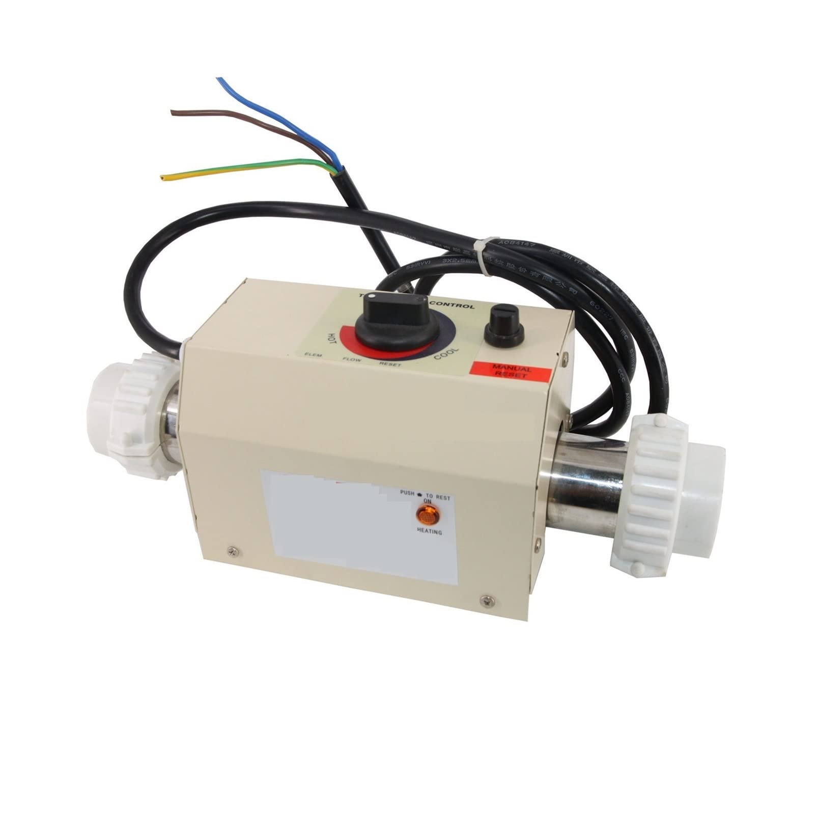 Calentador de Agua, Termostato de Calentador Piscina eléctrica Piscina 3KW CALETADOR Baja Temperatura Constante Equipo calefacción