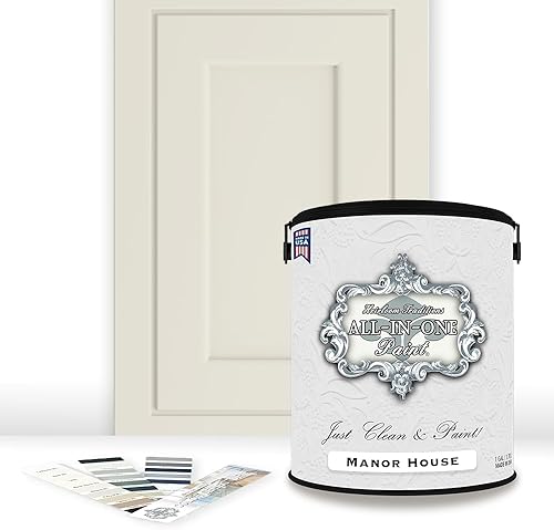Vista 220 de Heirloom Traditions - Pintura todo en uno, Cashmere (blanco puro), muestra de 8 onzas, pintura duradera para alacenas y muebles, imprimante y capa