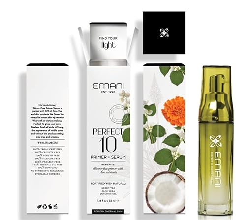 Emani Vegan Cosmetics Perfect10 Primer Serum, 1.35 Fluid Ounce #TOP7