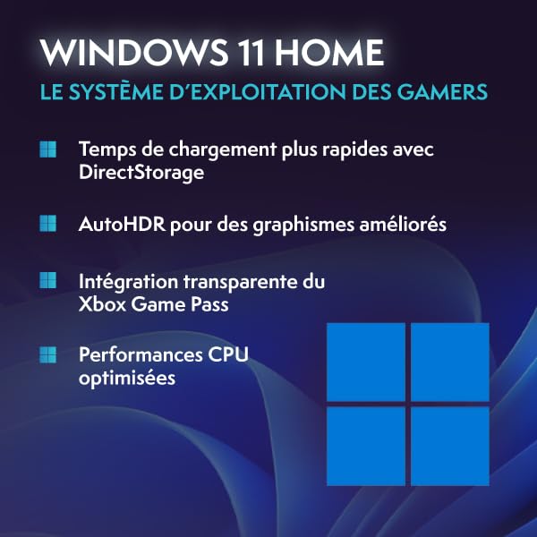 Windows 11 logo with key features