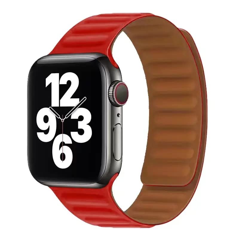 Printme Silicone Band Compatible with Apple Watch 38 mm 40 mm 41 mm 42 mm 44 mm 45 mm 49 mm, Magnetic Clasp, 2 Sided, Strap Compatible for iWatch Series SE Series 1-8-image-7