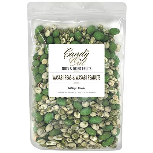 CandyOut Wasabi Peas and Peanuts 2 Pound Wasabi Snack