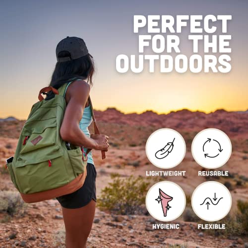 Pitch and Trek Urinoir Femme - Pisse-Debout pour Femme avec Sac de Transport - Portable et Réutilisable - Idéal pour Voyage, Randonnée, Camping, Festivals