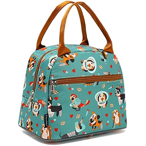 Lunch Bag Tote Bag Lunch Organizer Lunch Holder Insulated Lunch Cooler Bag for Women/Men,Dog Cover