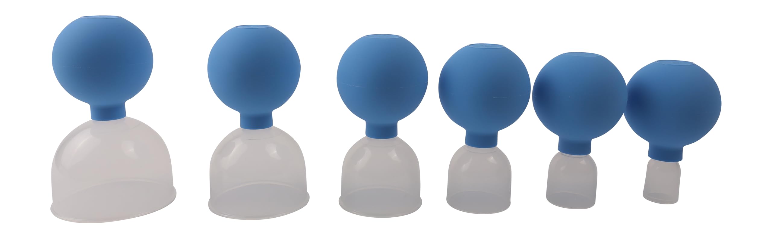 CS005 - Set di 6 ciotole per coppetta, misura L (20, 30, 40, 50, 60, 70 mm)