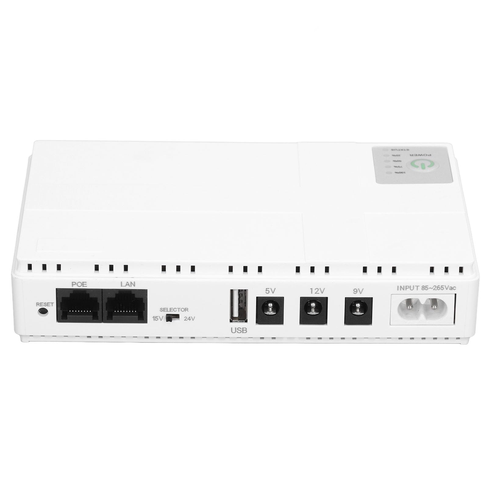 Generic Mini Dc backup kamera routera biały 85‑265V zasilacz awaryjny do awaryjnego zasilania wyjściowego, materiał ABS (wtyczka EU)