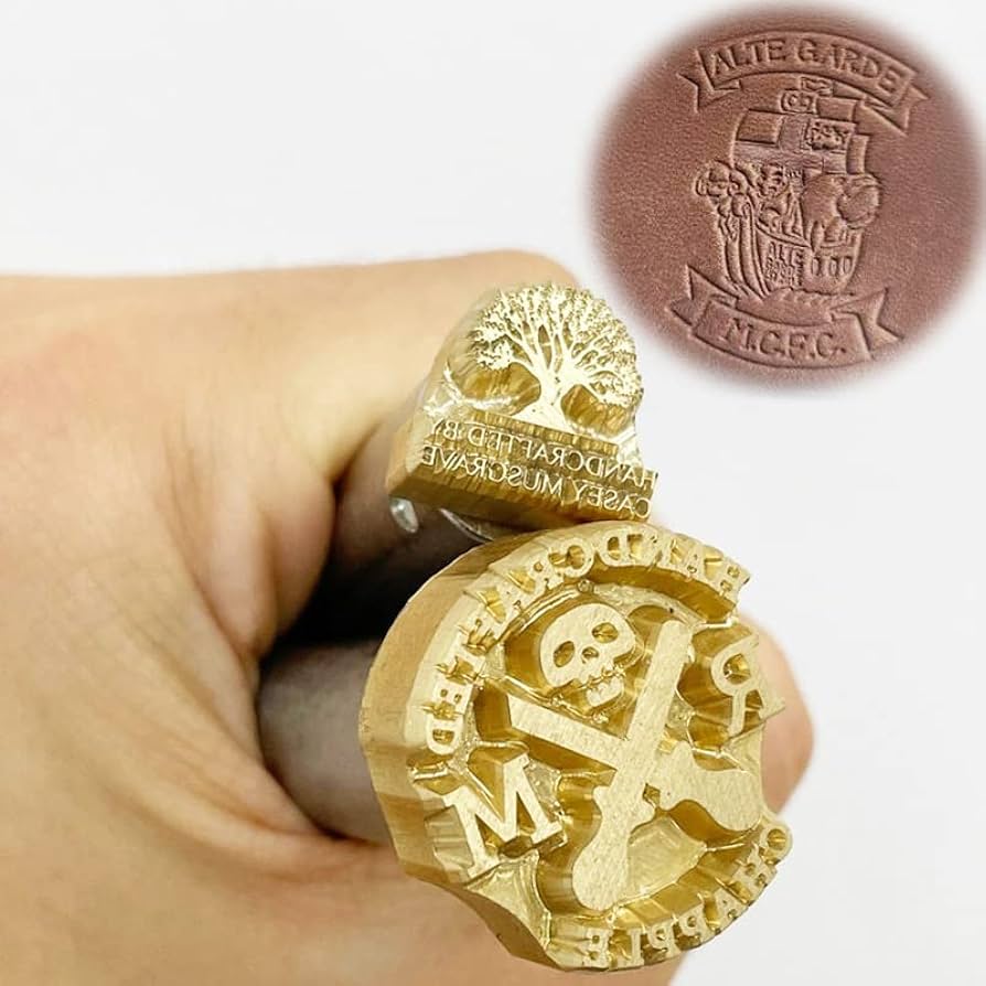 Tiny Reel 彫金 Engraving Custom One off carved brass liner - Graffinkstattoos