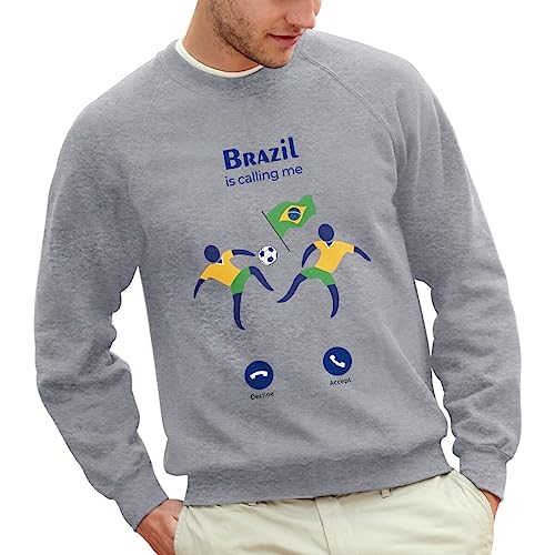 Sweat Homme Brazil is Calling Me pull confortable pour le beach soccer