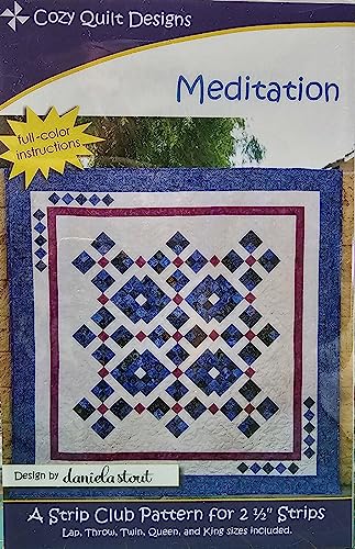 Cozy Quilt Designs 'Strip Club' Pattern - Meditation (Includes Instructions