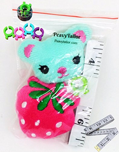 Pincushion For Sewing Machine Pin Holder 2Pcs Needle Storage Organizer Diy Craft Pink Strawberry B #TOP4