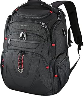 KROSER Travel Laptop Backpack 17.3 Inch XL TSA Computer Backpack Water-Repellent College Daypack Business Backpack with RFID Pockets & USB Port for Men/Women