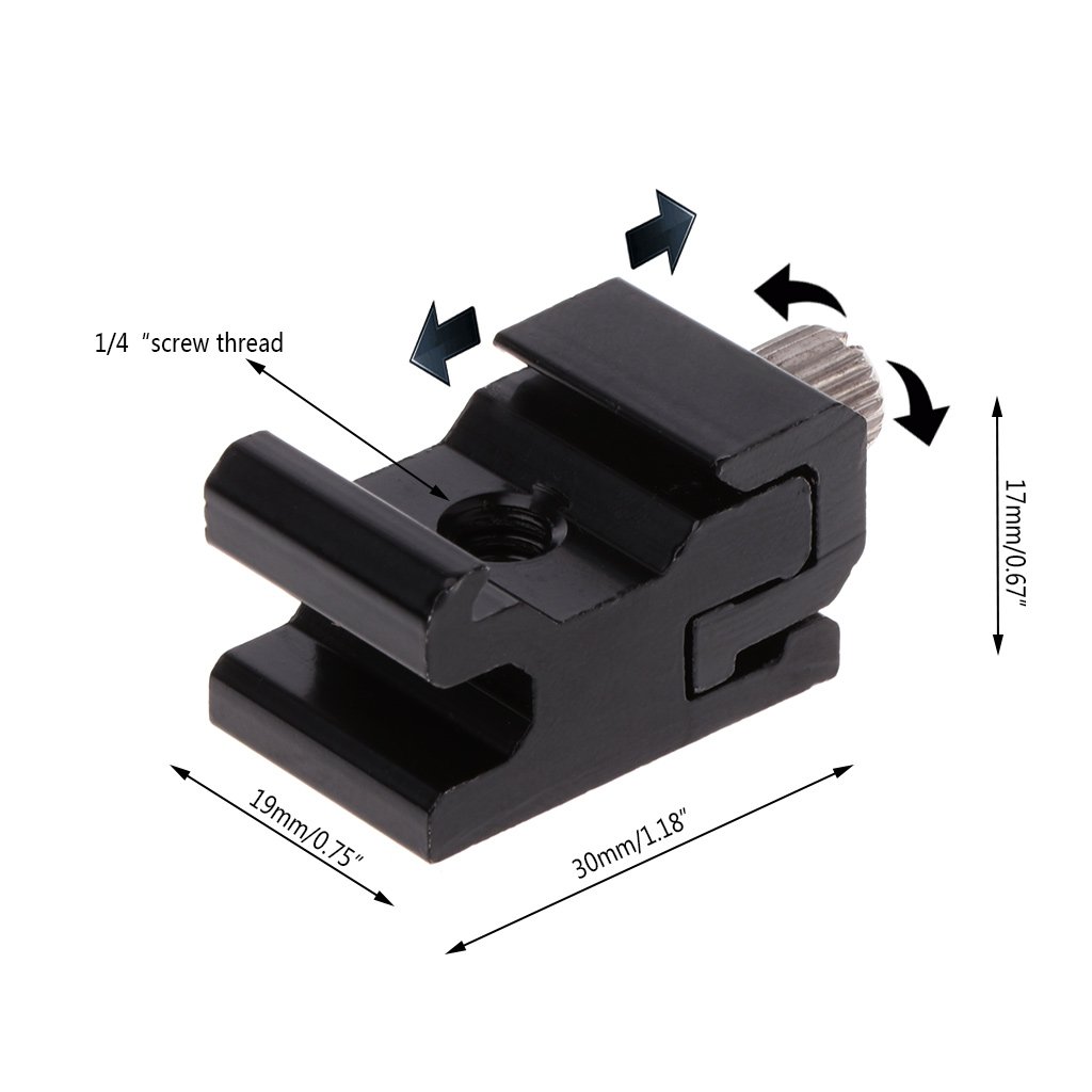 Hot Shoe Bracket Stand Mount Adapter Trigger Holder Camera Accessories