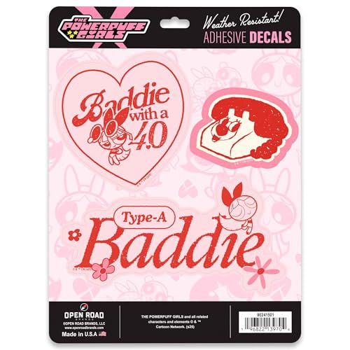 Powerpuff Girls Blossom Baddie Adhesive Vinyl Decal Pack